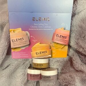 ELEMIS Cleansing Balm Trio in Pink, Yellow, and White